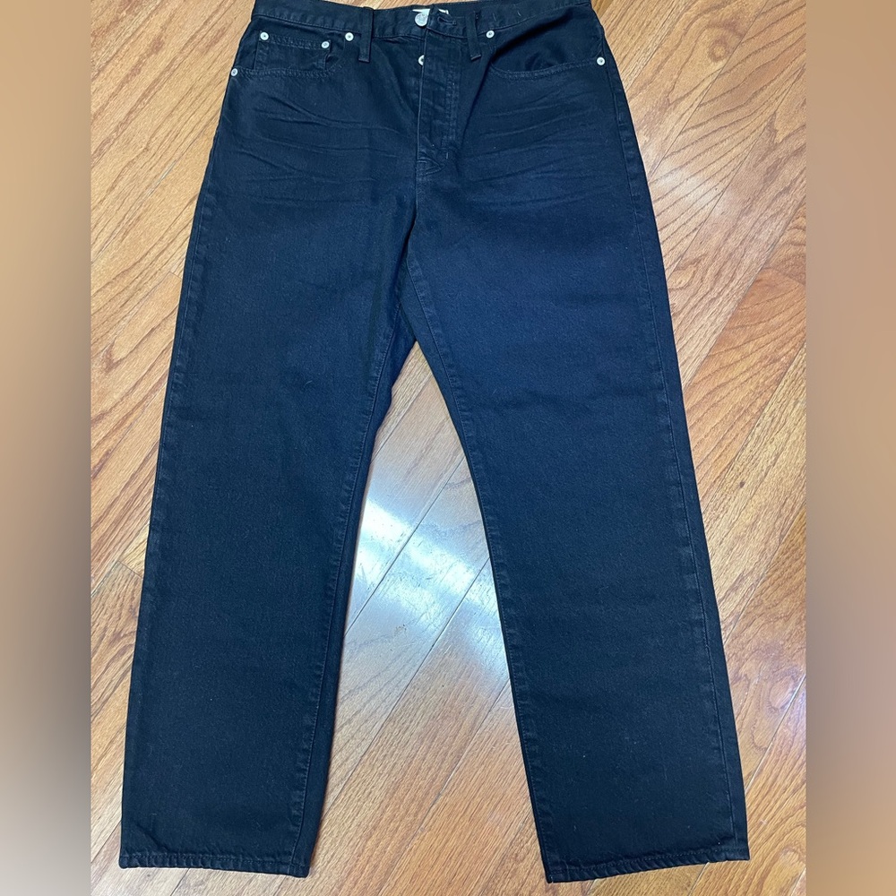 Madewell Women’s The Dad Jean Black Button-Fly Size 30 NWT